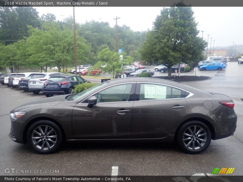 Machine Gray Metallic / Sand 2018 Mazda Mazda6 Sport