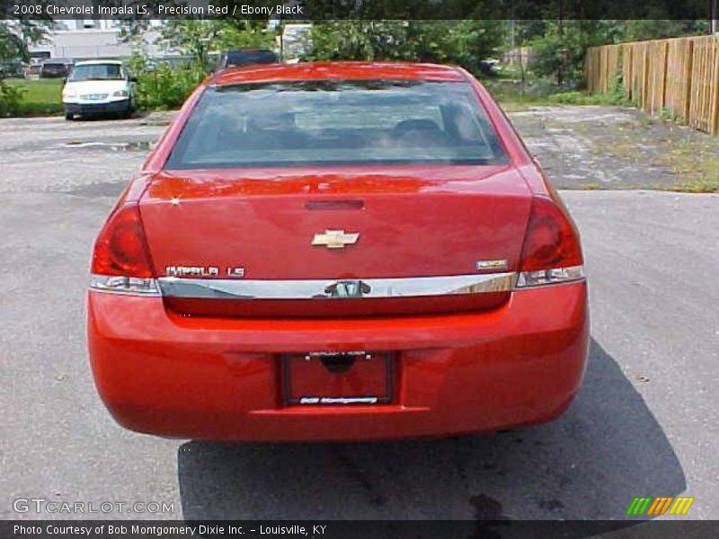 Precision Red / Ebony Black 2008 Chevrolet Impala LS