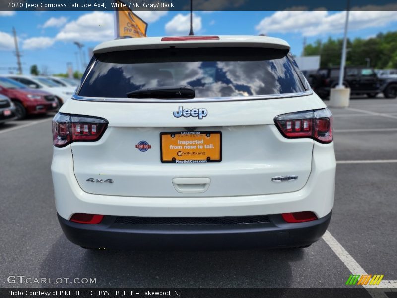 White / Ski Gray/Black 2020 Jeep Compass Latitude 4x4