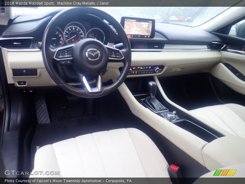 Machine Gray Metallic / Sand 2018 Mazda Mazda6 Sport