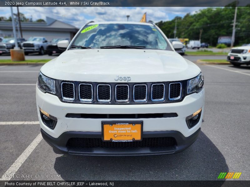 White / Ski Gray/Black 2020 Jeep Compass Latitude 4x4