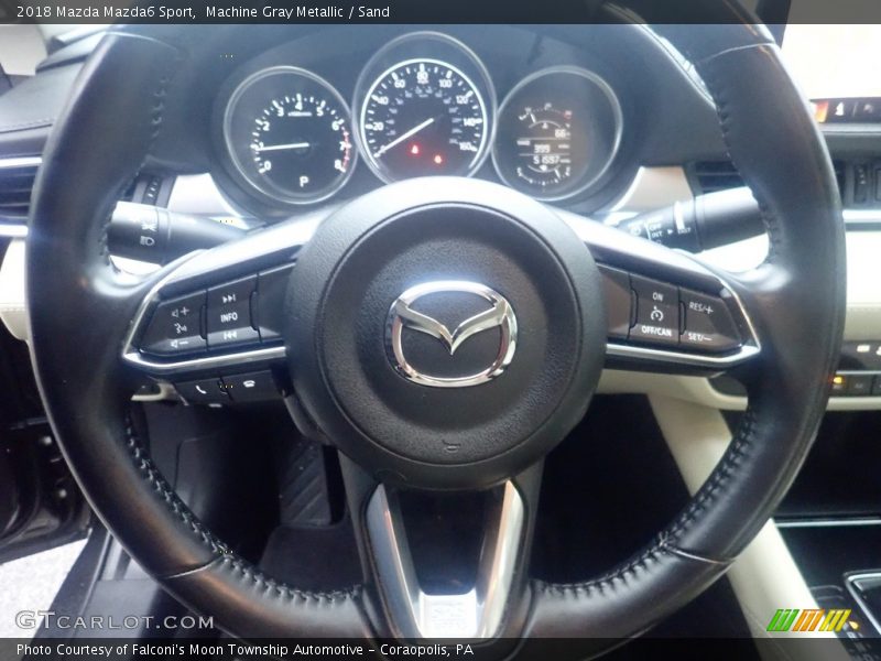 Machine Gray Metallic / Sand 2018 Mazda Mazda6 Sport