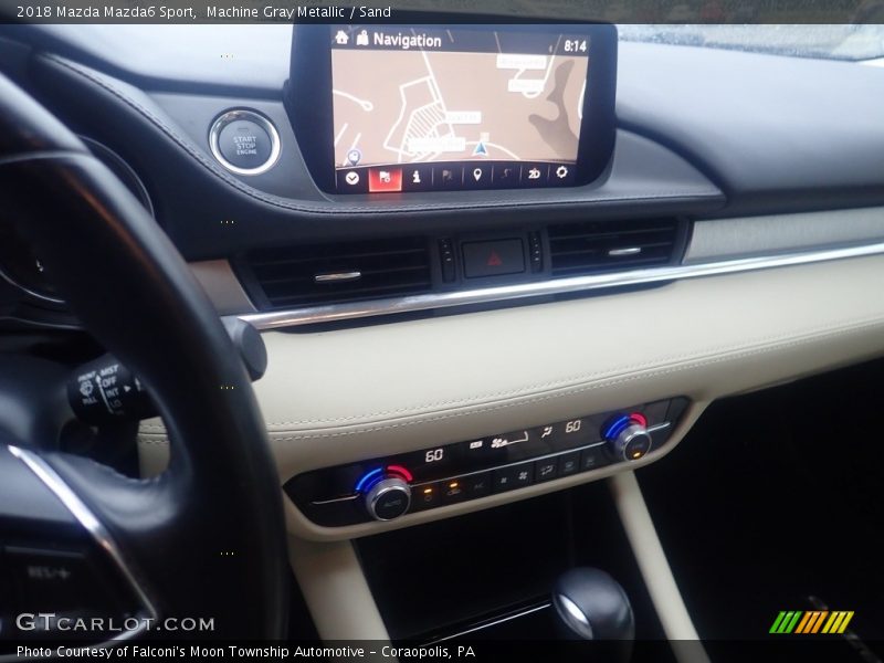 Machine Gray Metallic / Sand 2018 Mazda Mazda6 Sport