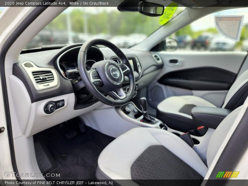 White / Ski Gray/Black 2020 Jeep Compass Latitude 4x4