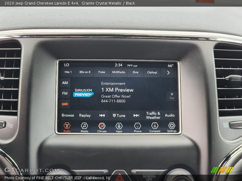 Granite Crystal Metallic / Black 2020 Jeep Grand Cherokee Laredo E 4x4
