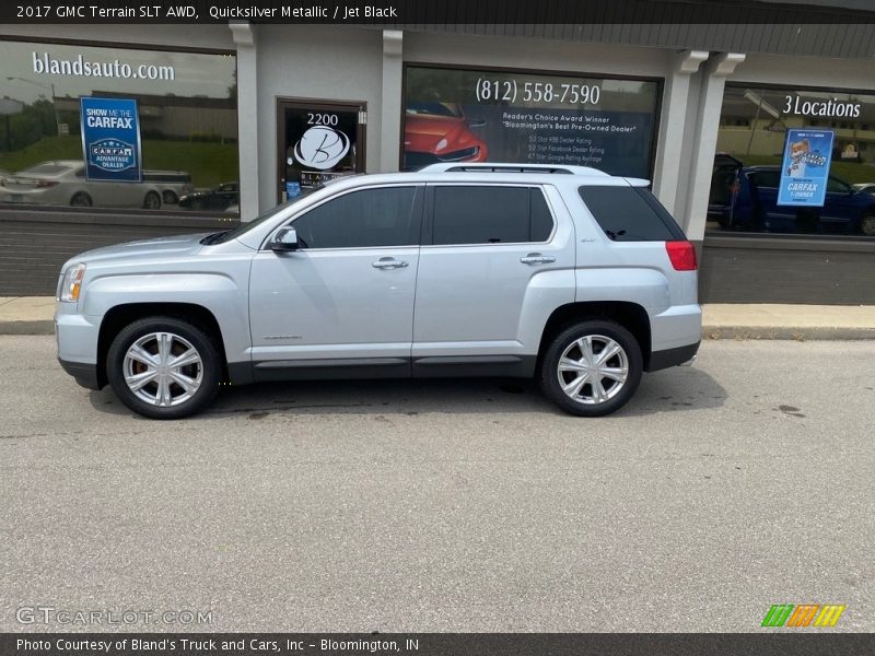 Quicksilver Metallic / Jet Black 2017 GMC Terrain SLT AWD