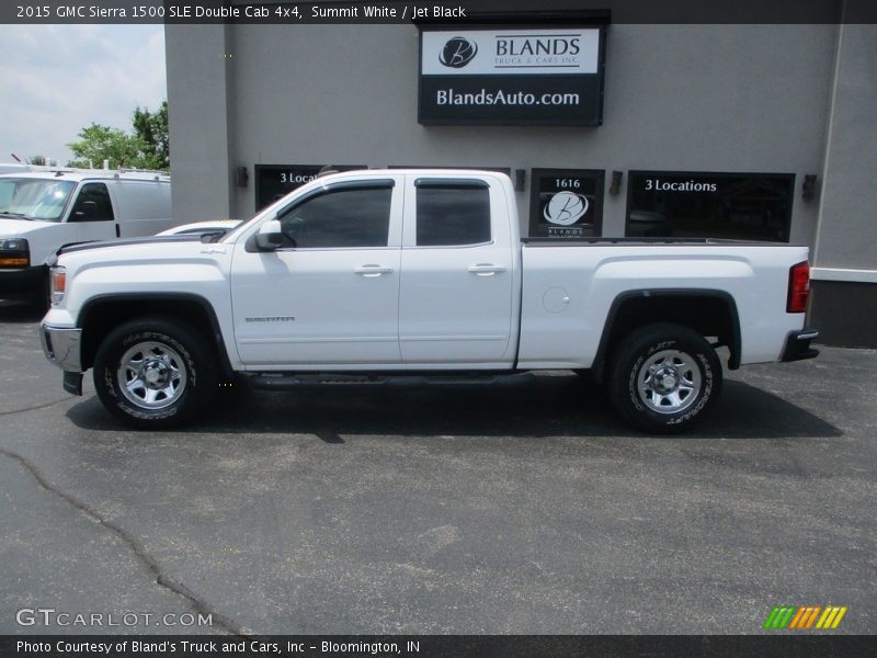 Summit White / Jet Black 2015 GMC Sierra 1500 SLE Double Cab 4x4