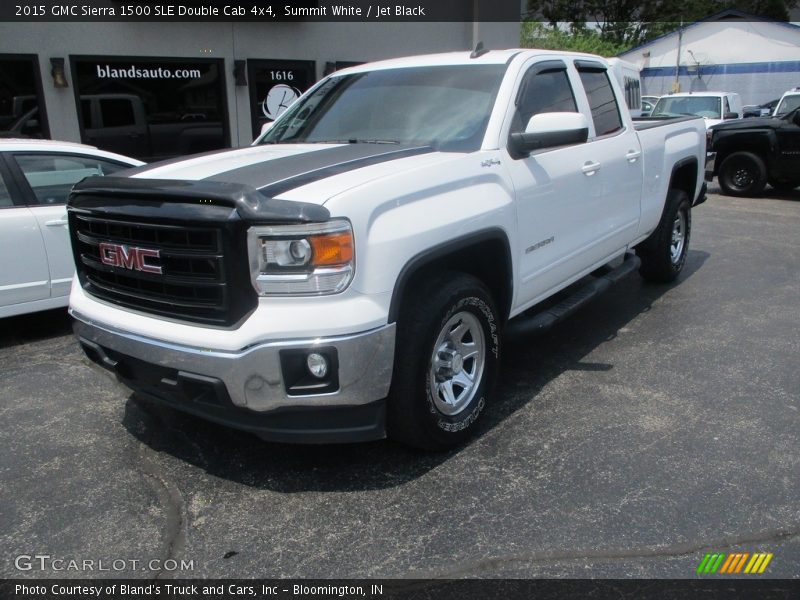 Summit White / Jet Black 2015 GMC Sierra 1500 SLE Double Cab 4x4