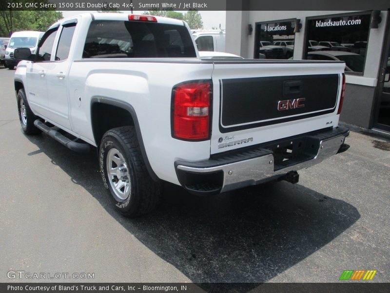 Summit White / Jet Black 2015 GMC Sierra 1500 SLE Double Cab 4x4