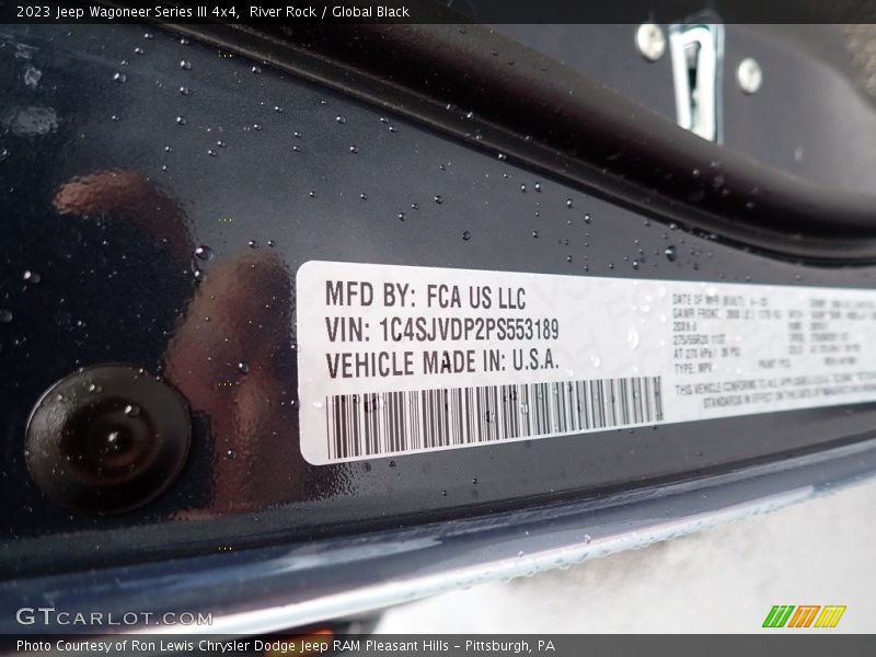 River Rock / Global Black 2023 Jeep Wagoneer Series III 4x4