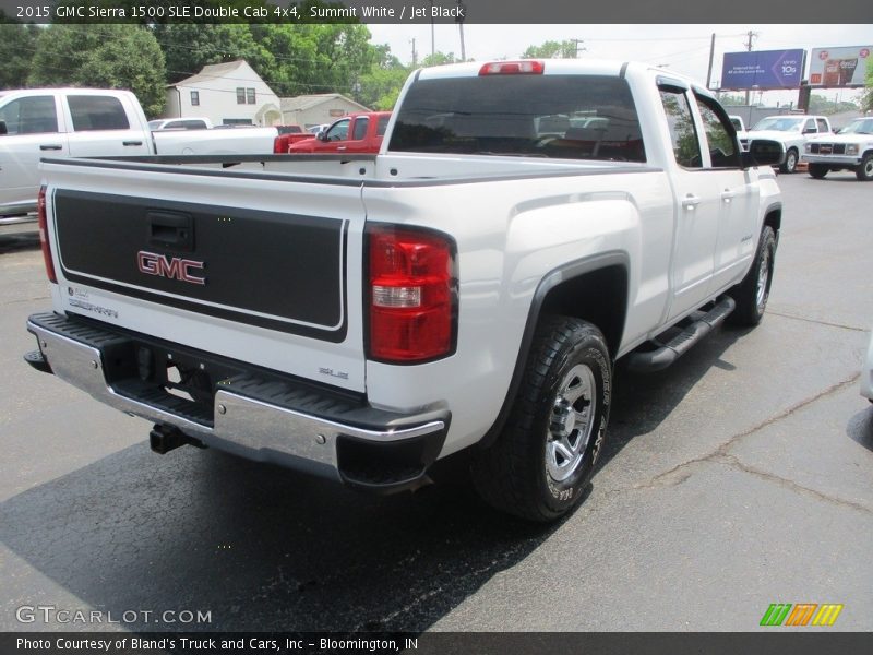 Summit White / Jet Black 2015 GMC Sierra 1500 SLE Double Cab 4x4