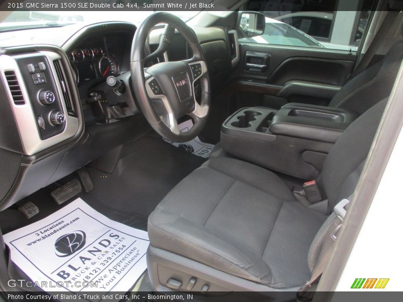 Summit White / Jet Black 2015 GMC Sierra 1500 SLE Double Cab 4x4