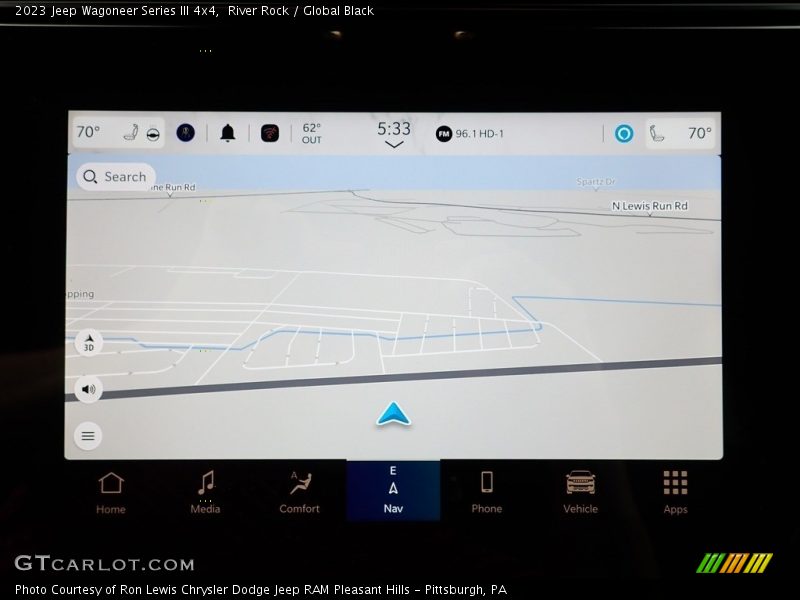 Navigation of 2023 Wagoneer Series III 4x4