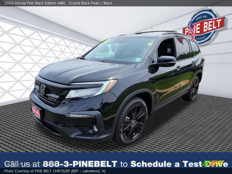 Crystal Black Pearl / Black 2020 Honda Pilot Black Edition AWD