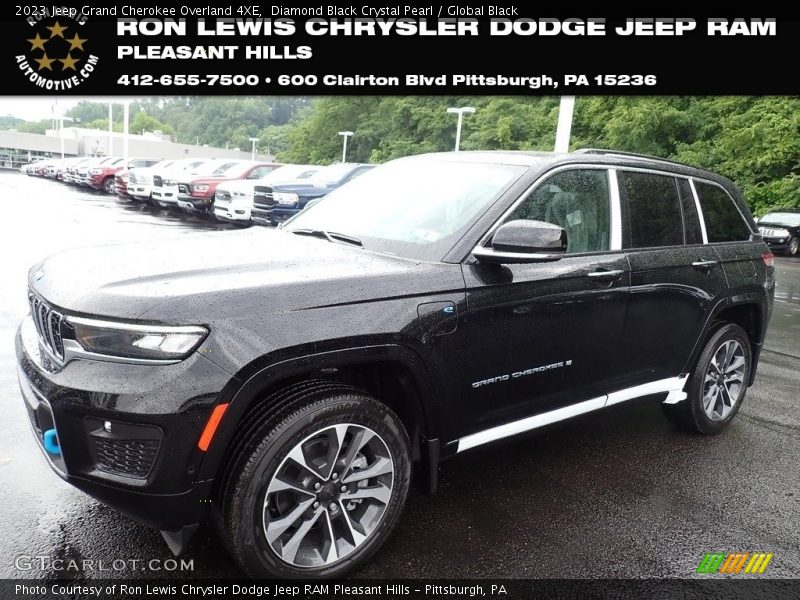 Diamond Black Crystal Pearl / Global Black 2023 Jeep Grand Cherokee Overland 4XE