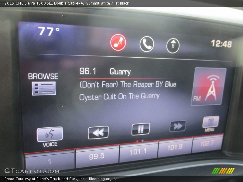 Summit White / Jet Black 2015 GMC Sierra 1500 SLE Double Cab 4x4