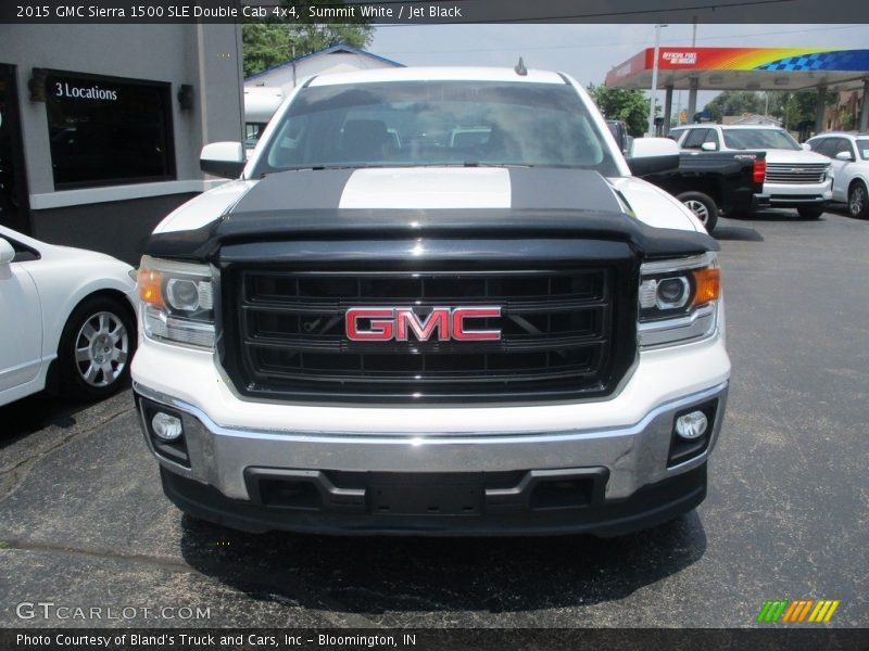 Summit White / Jet Black 2015 GMC Sierra 1500 SLE Double Cab 4x4