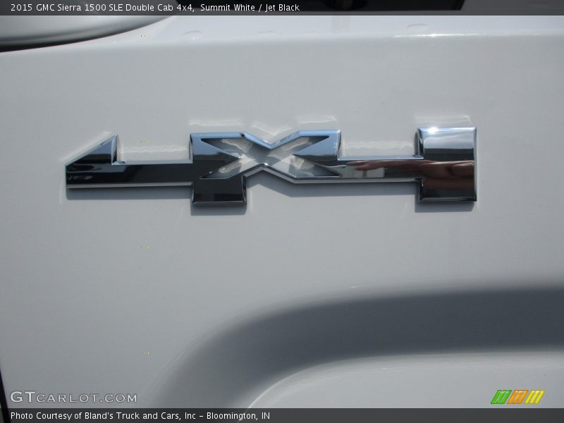 Summit White / Jet Black 2015 GMC Sierra 1500 SLE Double Cab 4x4