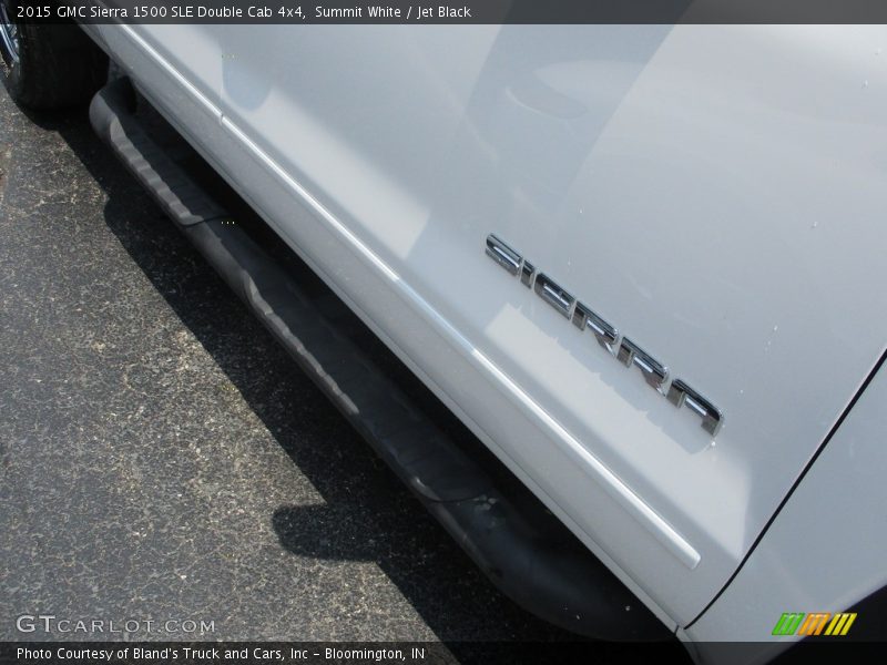 Summit White / Jet Black 2015 GMC Sierra 1500 SLE Double Cab 4x4
