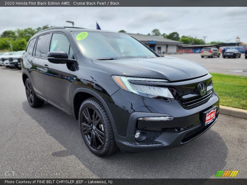 Crystal Black Pearl / Black 2020 Honda Pilot Black Edition AWD