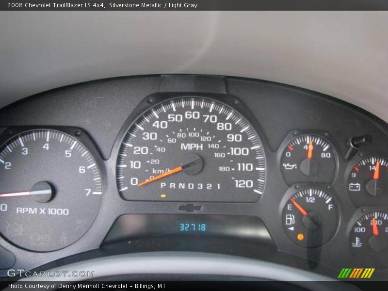 Silverstone Metallic / Light Gray 2008 Chevrolet TrailBlazer LS 4x4