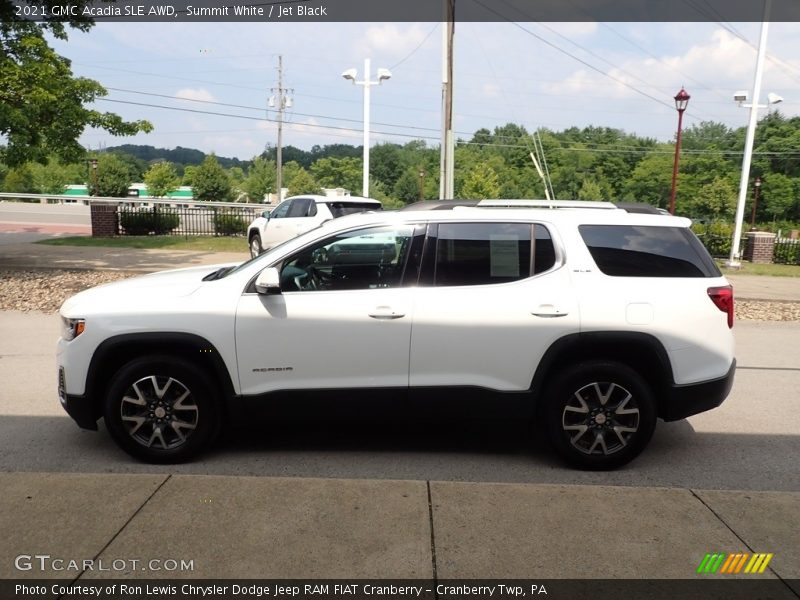 Summit White / Jet Black 2021 GMC Acadia SLE AWD