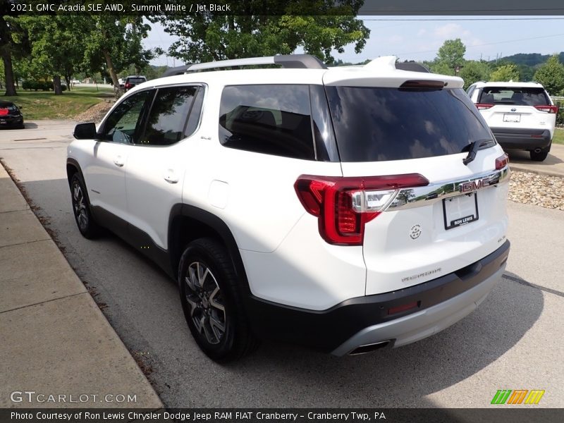 Summit White / Jet Black 2021 GMC Acadia SLE AWD