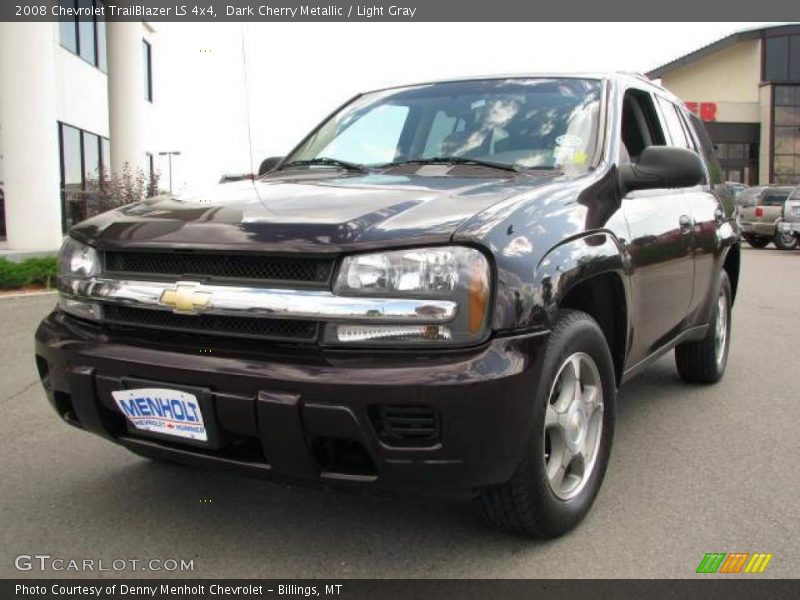 Dark Cherry Metallic / Light Gray 2008 Chevrolet TrailBlazer LS 4x4