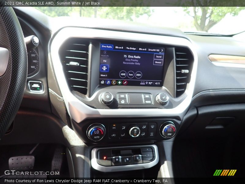Summit White / Jet Black 2021 GMC Acadia SLE AWD