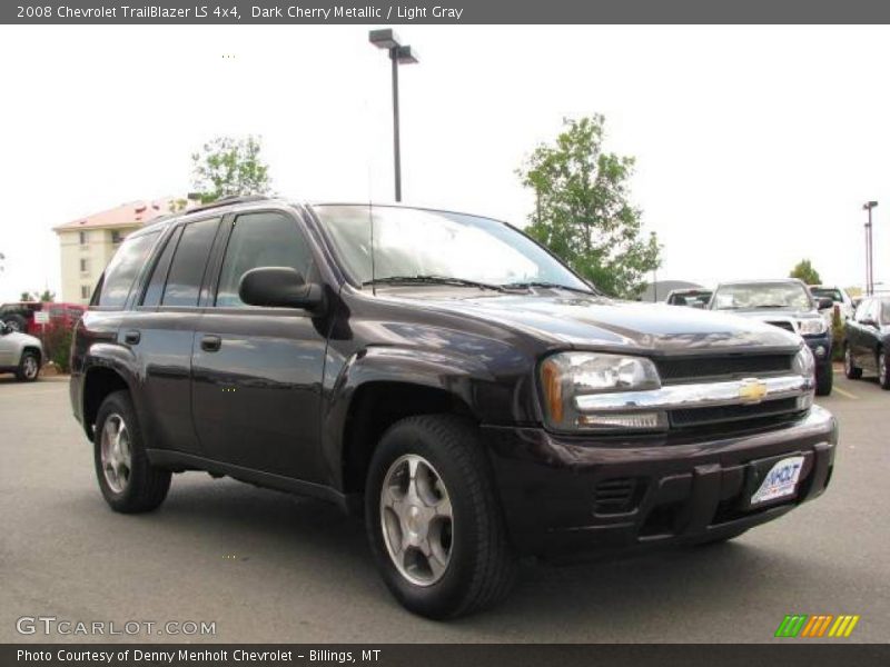 Dark Cherry Metallic / Light Gray 2008 Chevrolet TrailBlazer LS 4x4