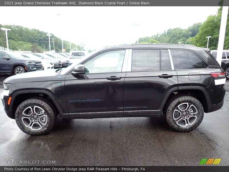 Diamond Black Crystal Pearl / Global Black 2023 Jeep Grand Cherokee Trailhawk 4XE