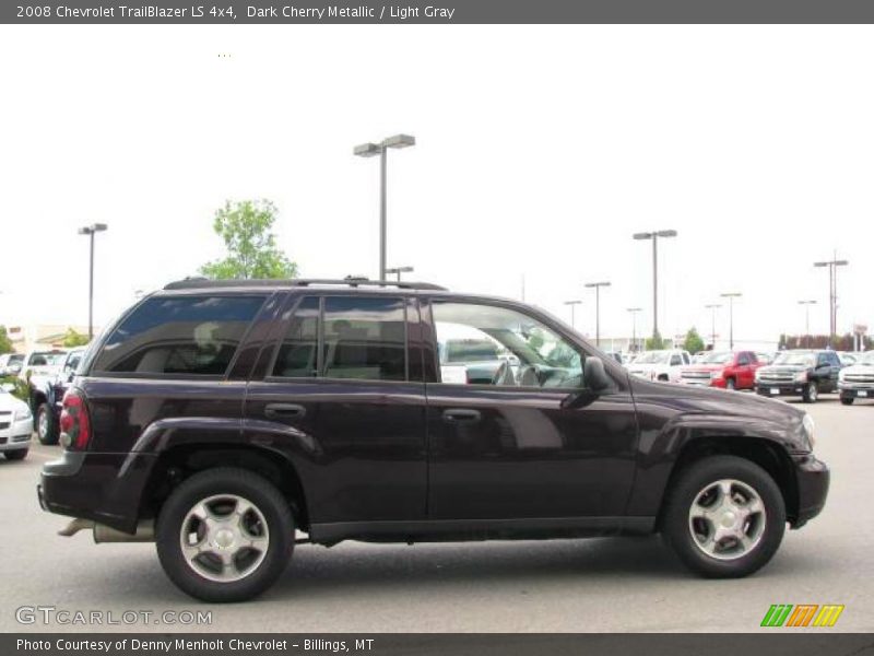 Dark Cherry Metallic / Light Gray 2008 Chevrolet TrailBlazer LS 4x4