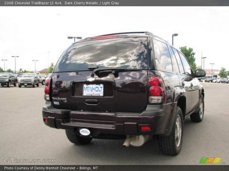 Dark Cherry Metallic / Light Gray 2008 Chevrolet TrailBlazer LS 4x4
