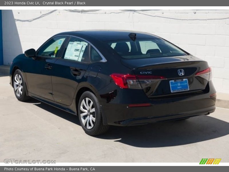 Crystal Black Pearl / Black 2023 Honda Civic LX