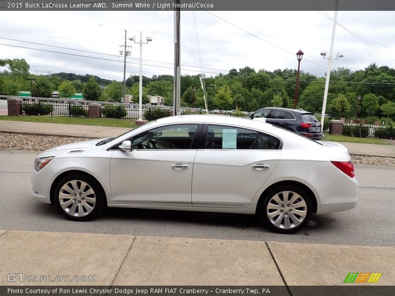 Summit White / Light Neutral/Cocoa 2015 Buick LaCrosse Leather AWD