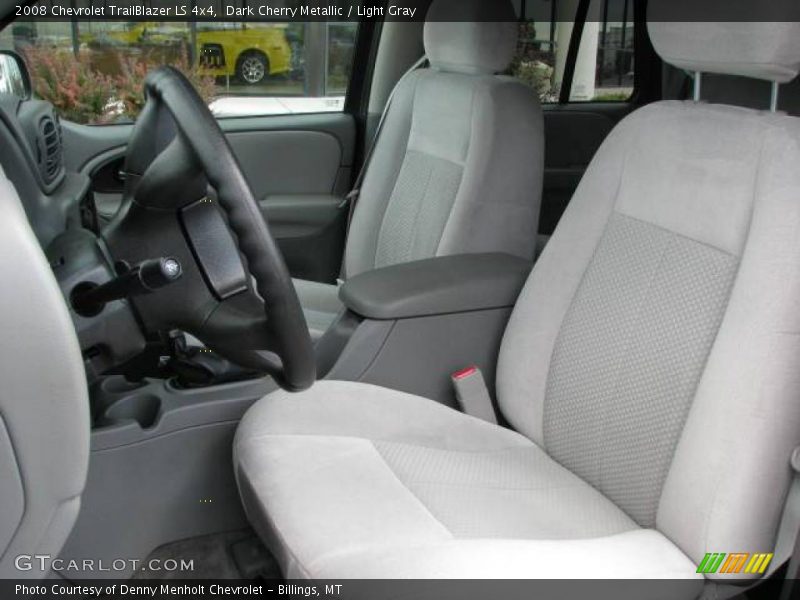Dark Cherry Metallic / Light Gray 2008 Chevrolet TrailBlazer LS 4x4