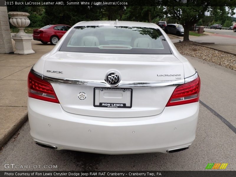 Summit White / Light Neutral/Cocoa 2015 Buick LaCrosse Leather AWD
