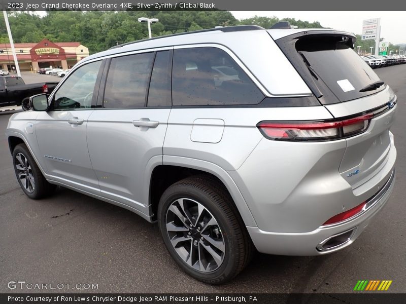 Silver Zynith / Global Black 2023 Jeep Grand Cherokee Overland 4XE