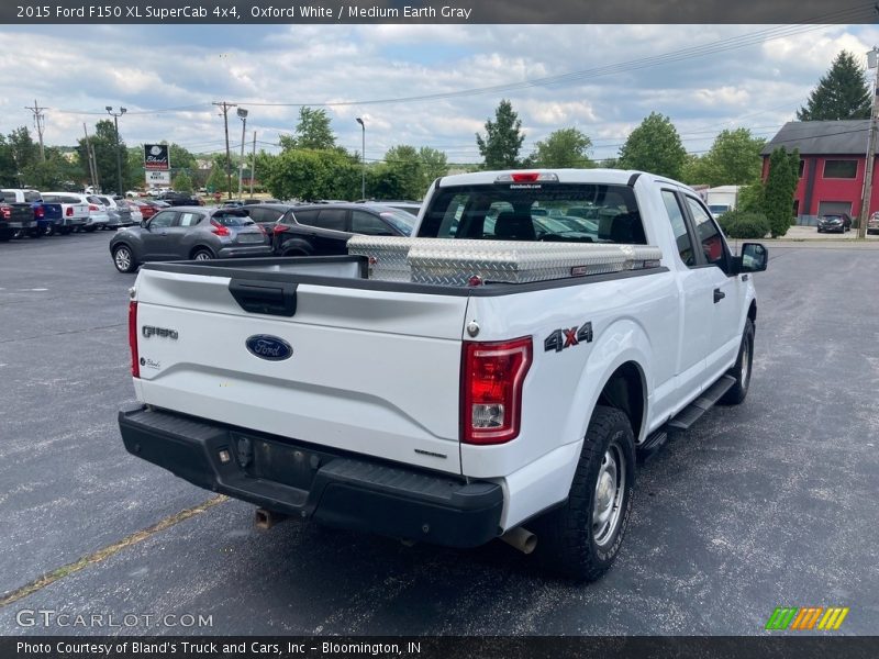 Oxford White / Medium Earth Gray 2015 Ford F150 XL SuperCab 4x4