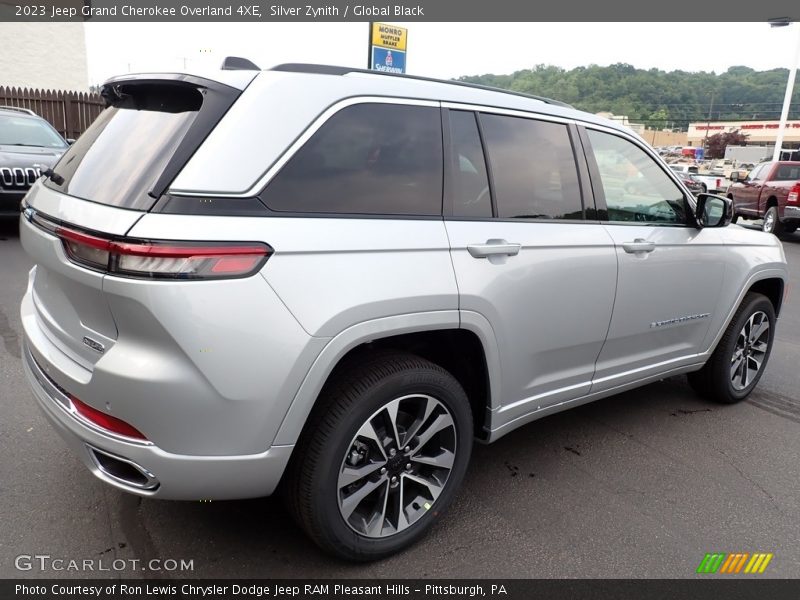Silver Zynith / Global Black 2023 Jeep Grand Cherokee Overland 4XE