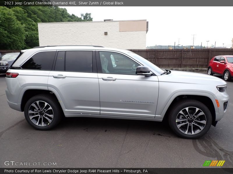 Silver Zynith / Global Black 2023 Jeep Grand Cherokee Overland 4XE