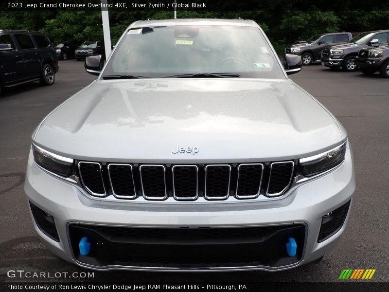 Silver Zynith / Global Black 2023 Jeep Grand Cherokee Overland 4XE
