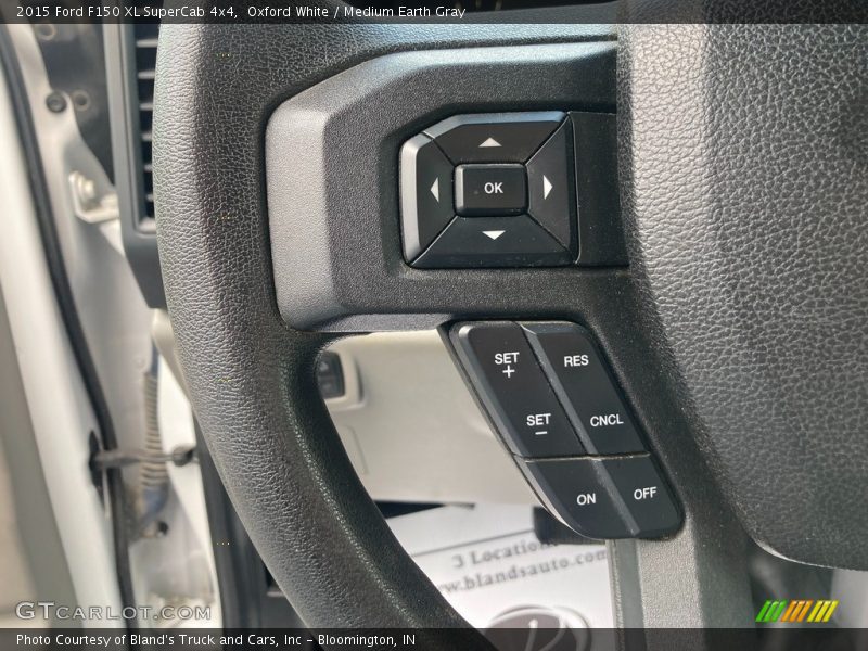 Oxford White / Medium Earth Gray 2015 Ford F150 XL SuperCab 4x4