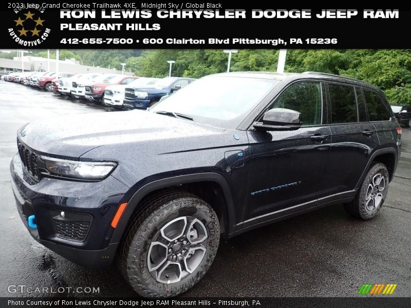 Midnight Sky / Global Black 2023 Jeep Grand Cherokee Trailhawk 4XE
