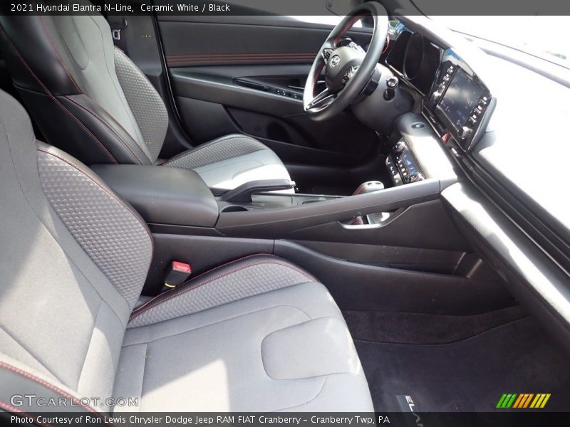Ceramic White / Black 2021 Hyundai Elantra N-Line