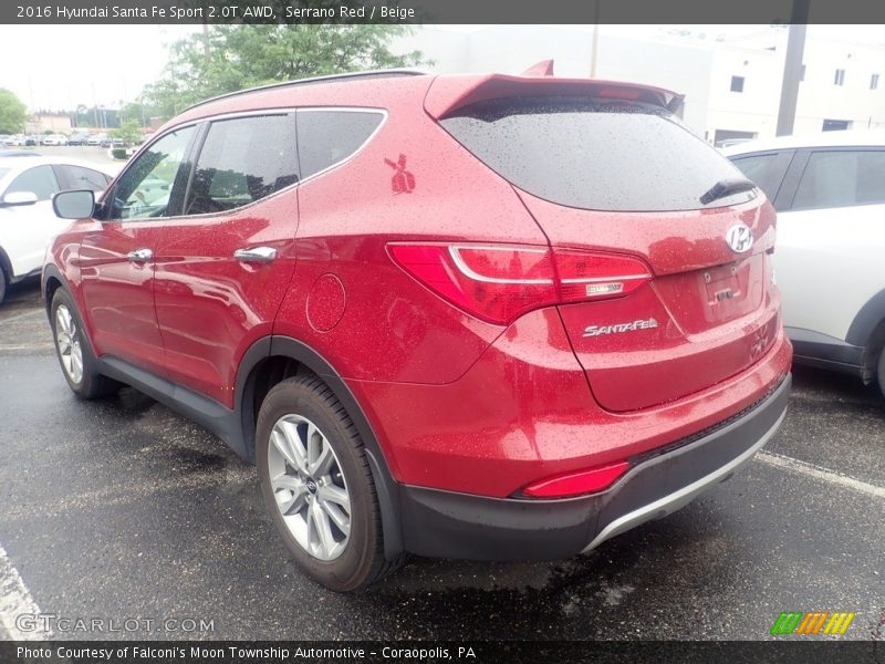  2016 Santa Fe Sport 2.0T AWD Serrano Red