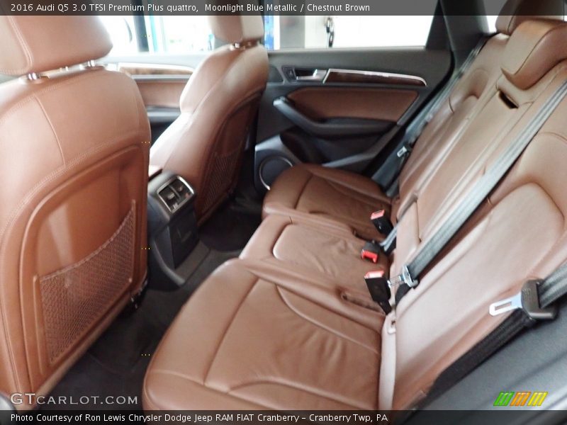 Moonlight Blue Metallic / Chestnut Brown 2016 Audi Q5 3.0 TFSI Premium Plus quattro