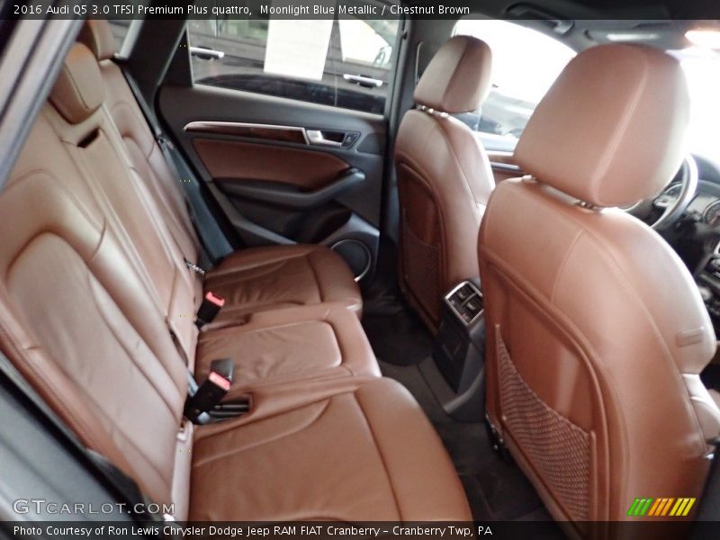 Moonlight Blue Metallic / Chestnut Brown 2016 Audi Q5 3.0 TFSI Premium Plus quattro