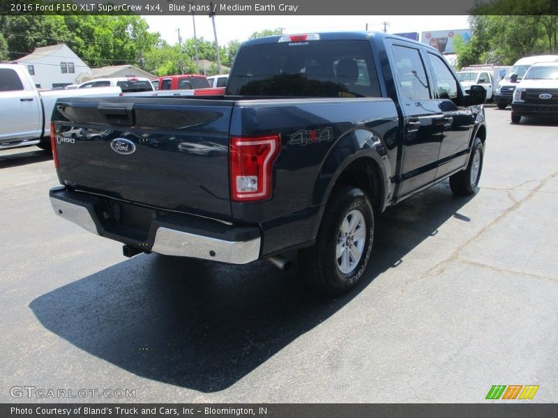 Blue Jeans / Medium Earth Gray 2016 Ford F150 XLT SuperCrew 4x4