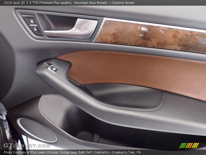 Moonlight Blue Metallic / Chestnut Brown 2016 Audi Q5 3.0 TFSI Premium Plus quattro